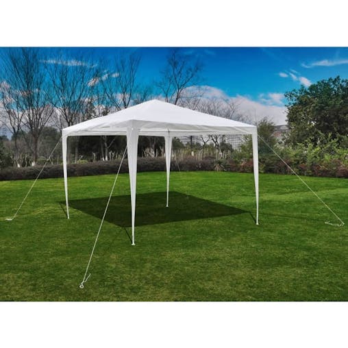 NNEVL Pyramid-Roof Garden Gazebo Pavilion 3 x 3 m