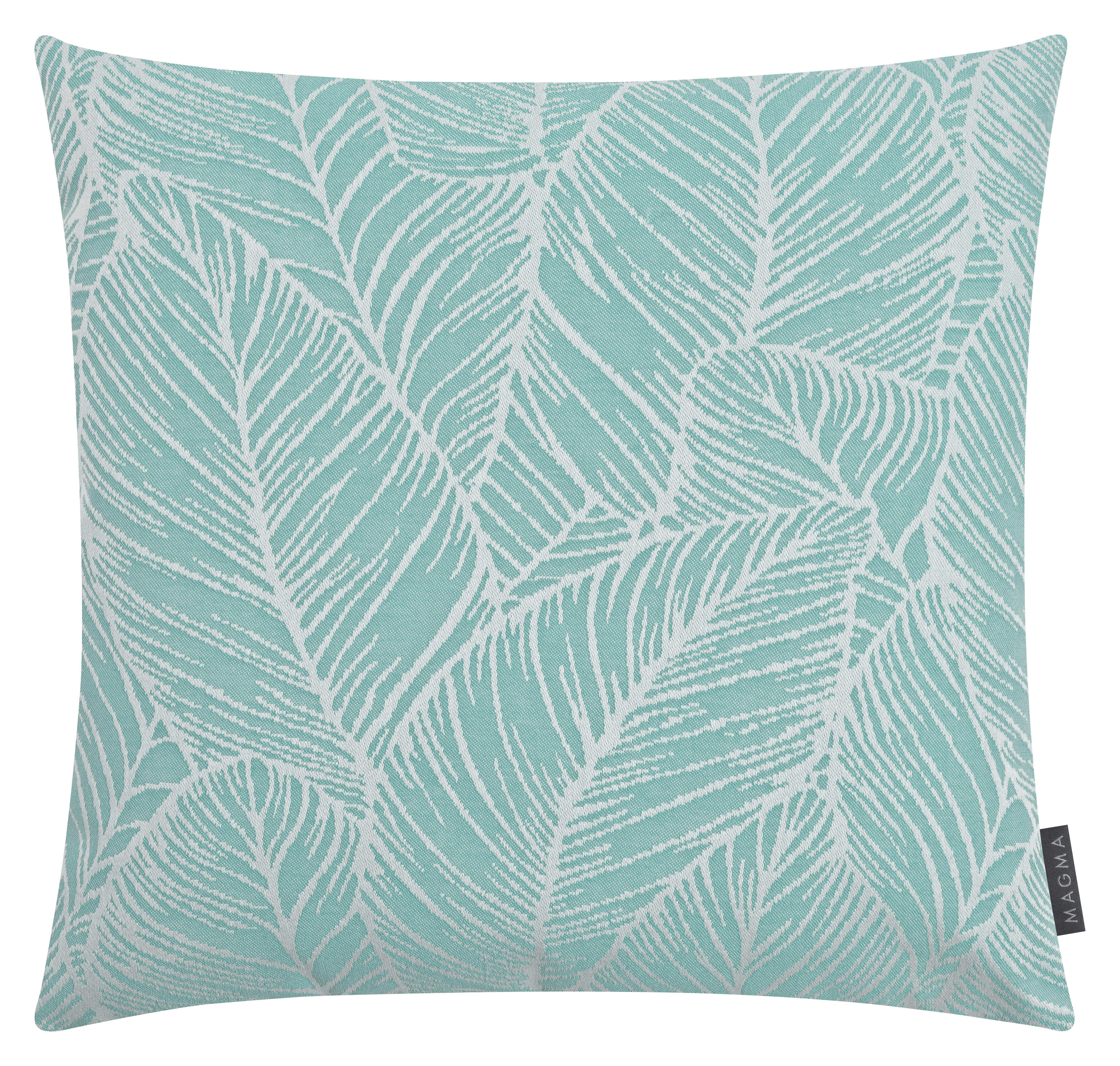 MADEIRA - Housse de coussin extérieur dralon motif végétal sable - 50x50