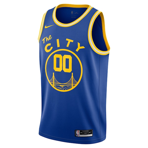 Golden State Warriors Nike 2020/21 Hardwood Classics Swingman Custom Jersey - Blue
