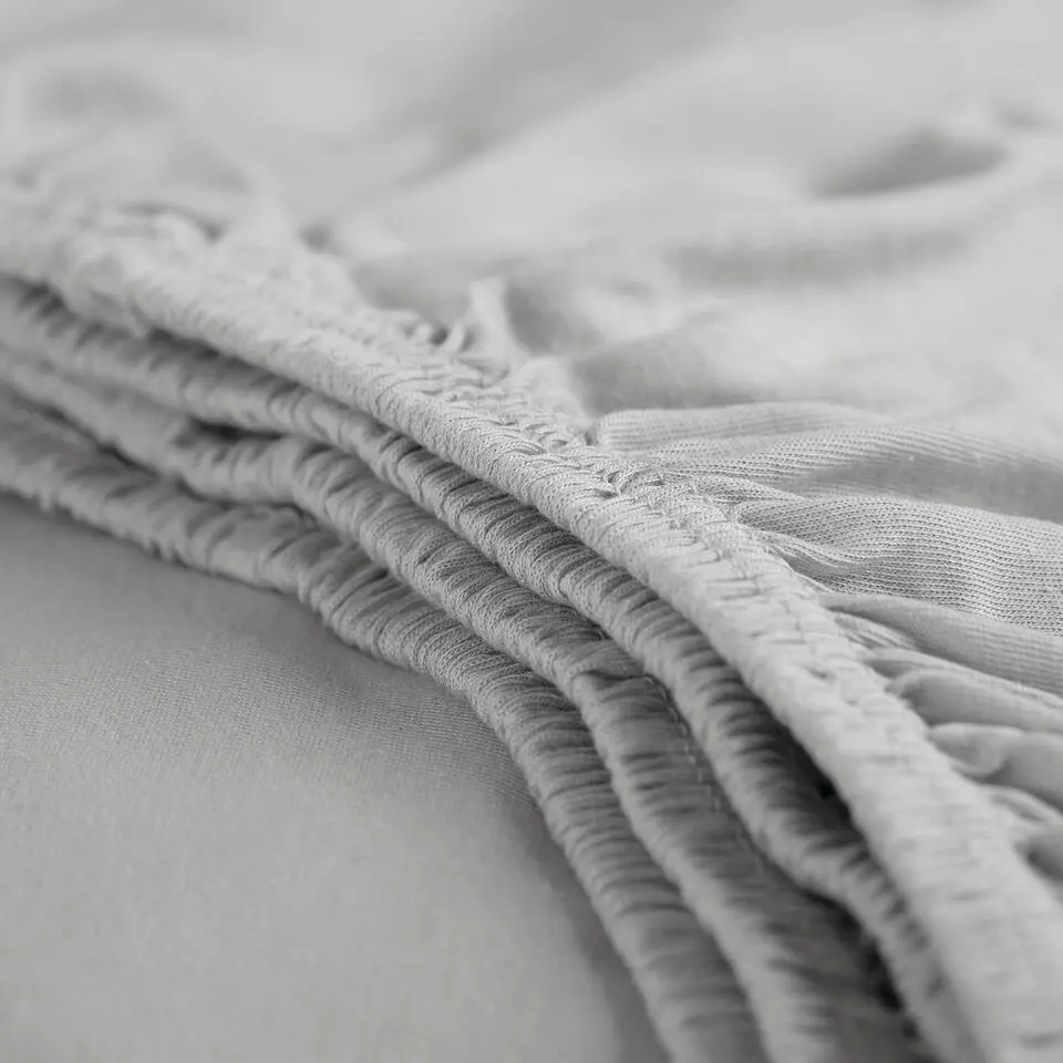 Cinderella - Hoeslaken (tot 35 cm) - Jersey - 160x200 cm/210 cm - Light Grey