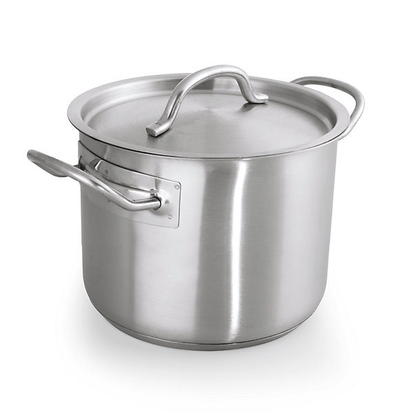 Casserole avec couvercle en Acier au nickel-chrome 6 L H 135 mm Diamètre 240 mm 2 Was Germany