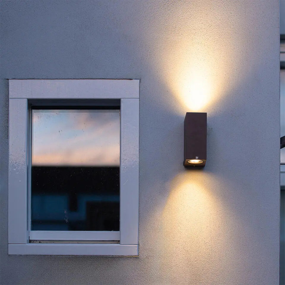 Qazqa up? en downlight lamp baleno bruin gu10