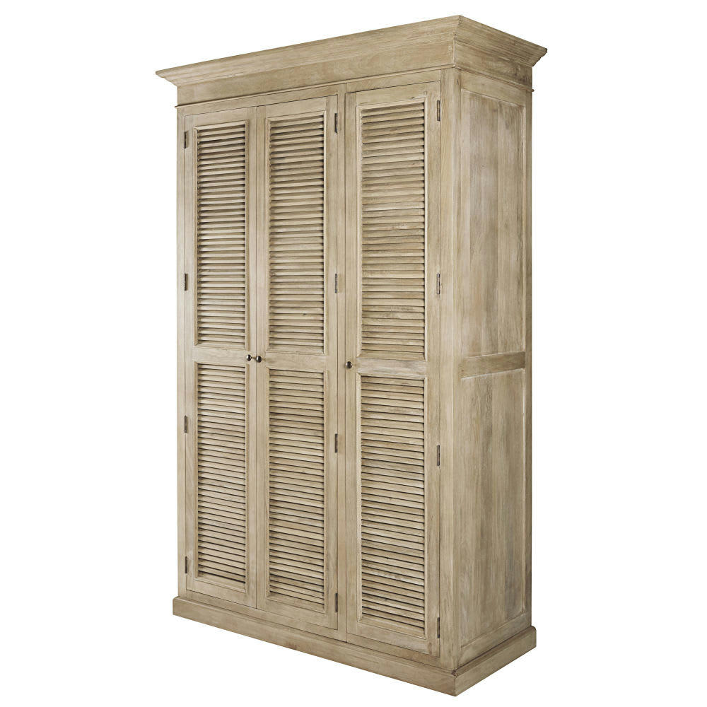 Persiennes - Dressing 3 portes en manguier