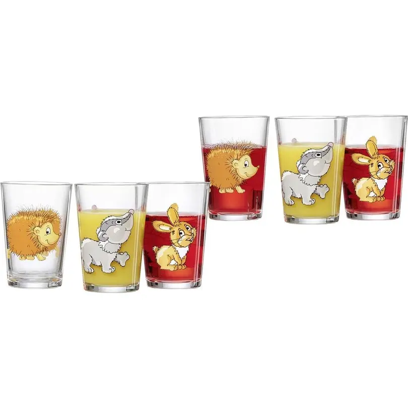 Becher 6er-Set Waldtiere