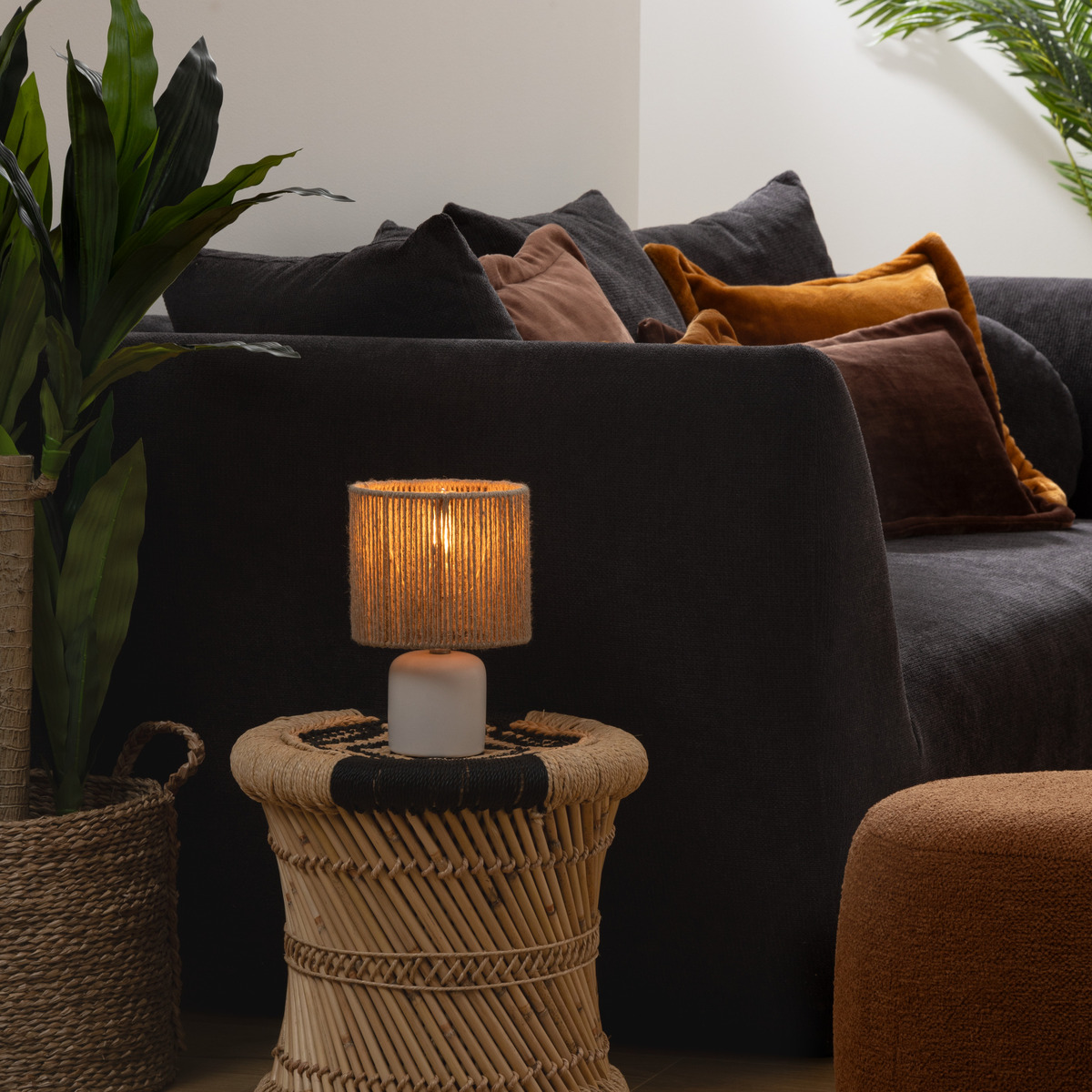 Table lamp "Koby" White, H.24 cm