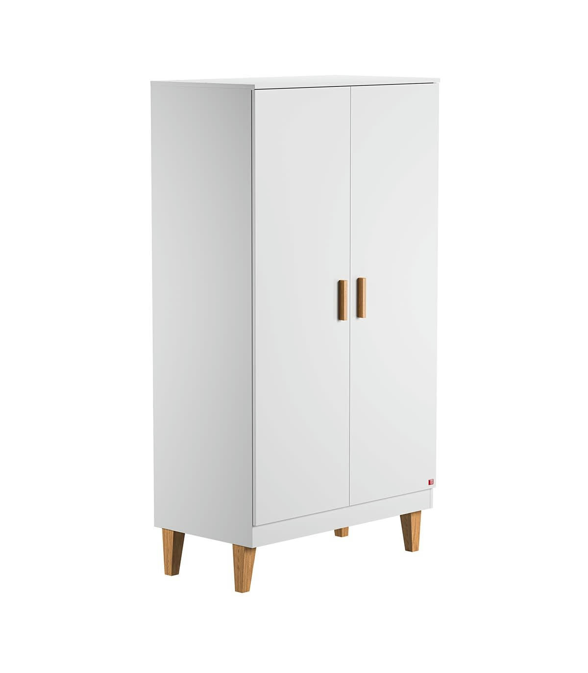 LOUNGE - Armoire 2 Portes avec 2 Étagères et 1 Penderie L100 x H186 cm