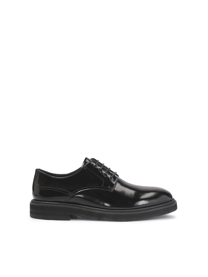 Classic black derby shoes