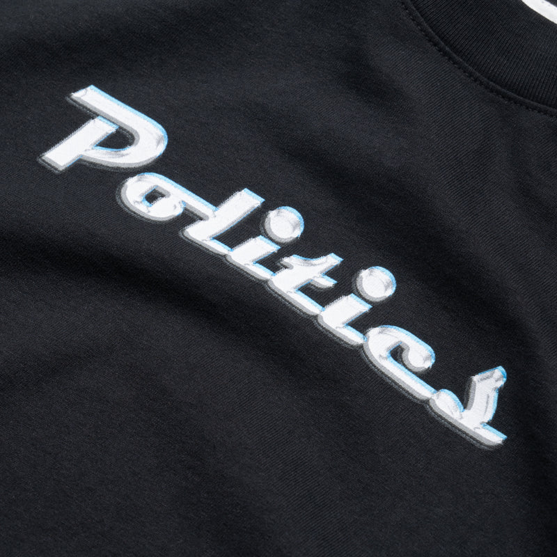 Politics Decal Tee - Black