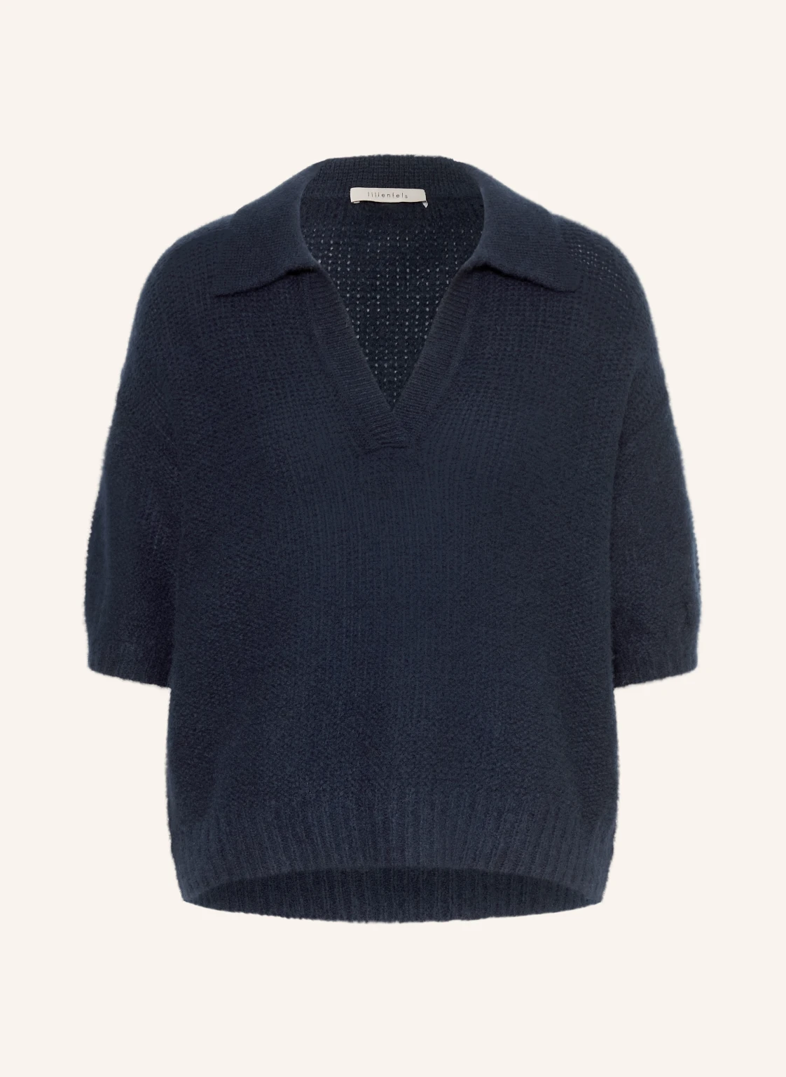 lilienfels Strick-Poloshirt mit Cashmere