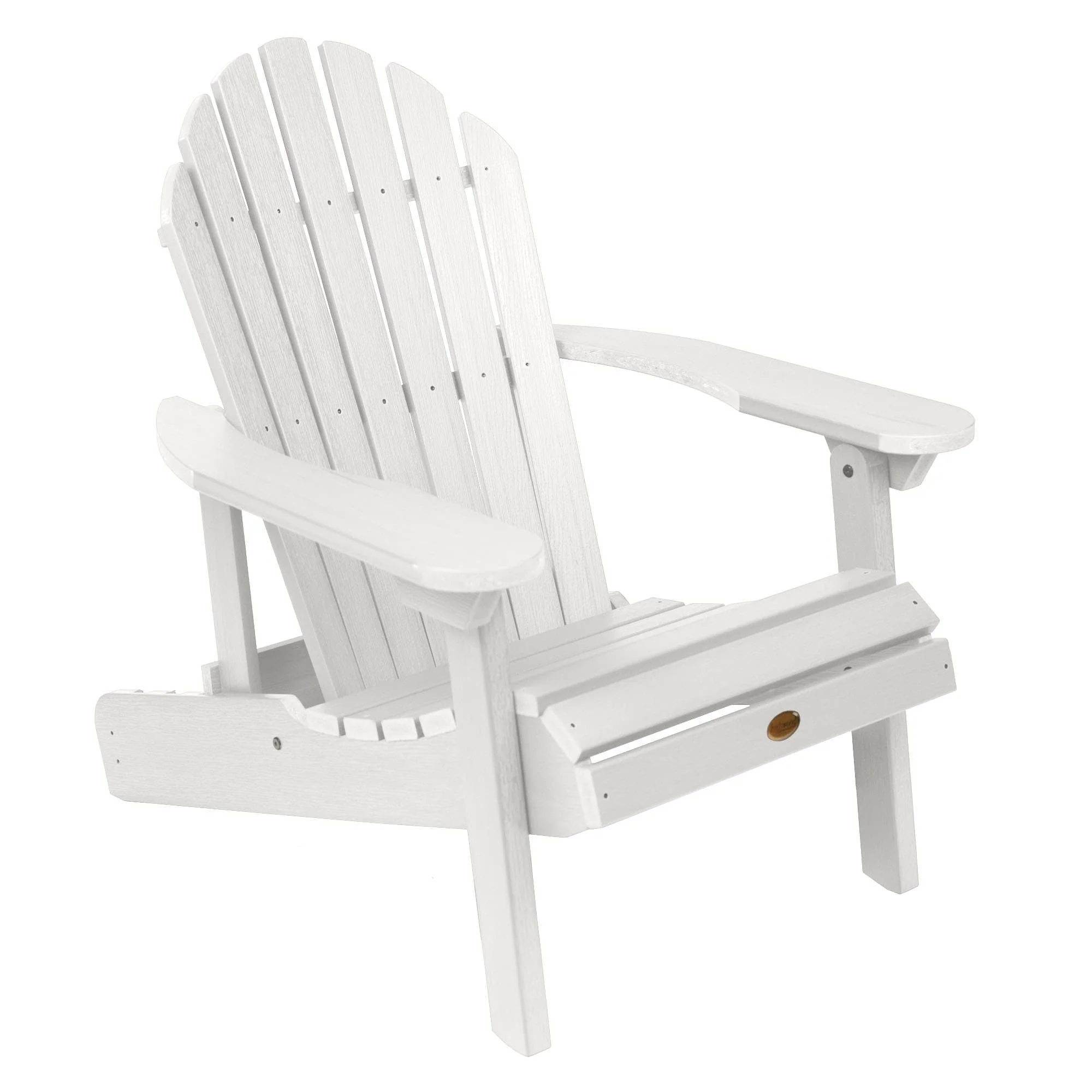 Eco-friendly Synthetic Wood Folding and Reclining Adirondack Chair