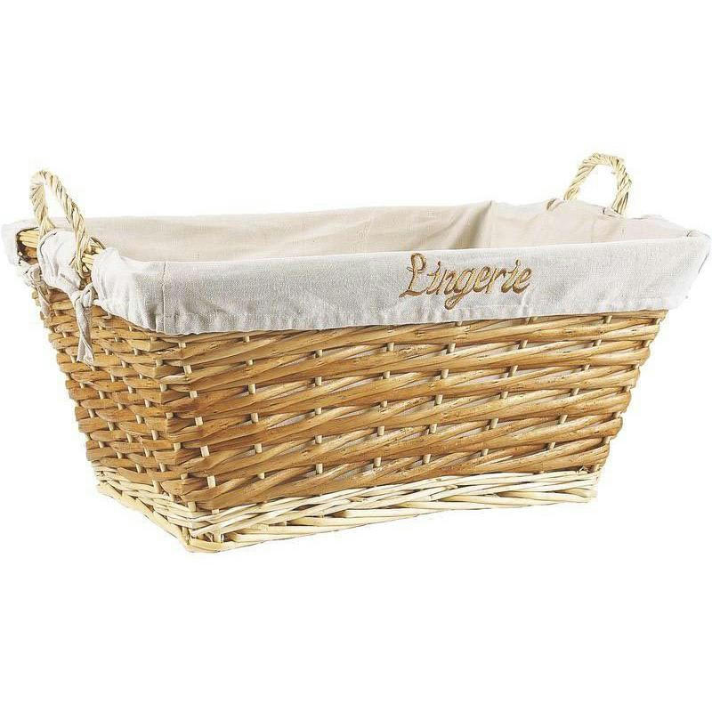 - Corbeille à linge en éclisse buff