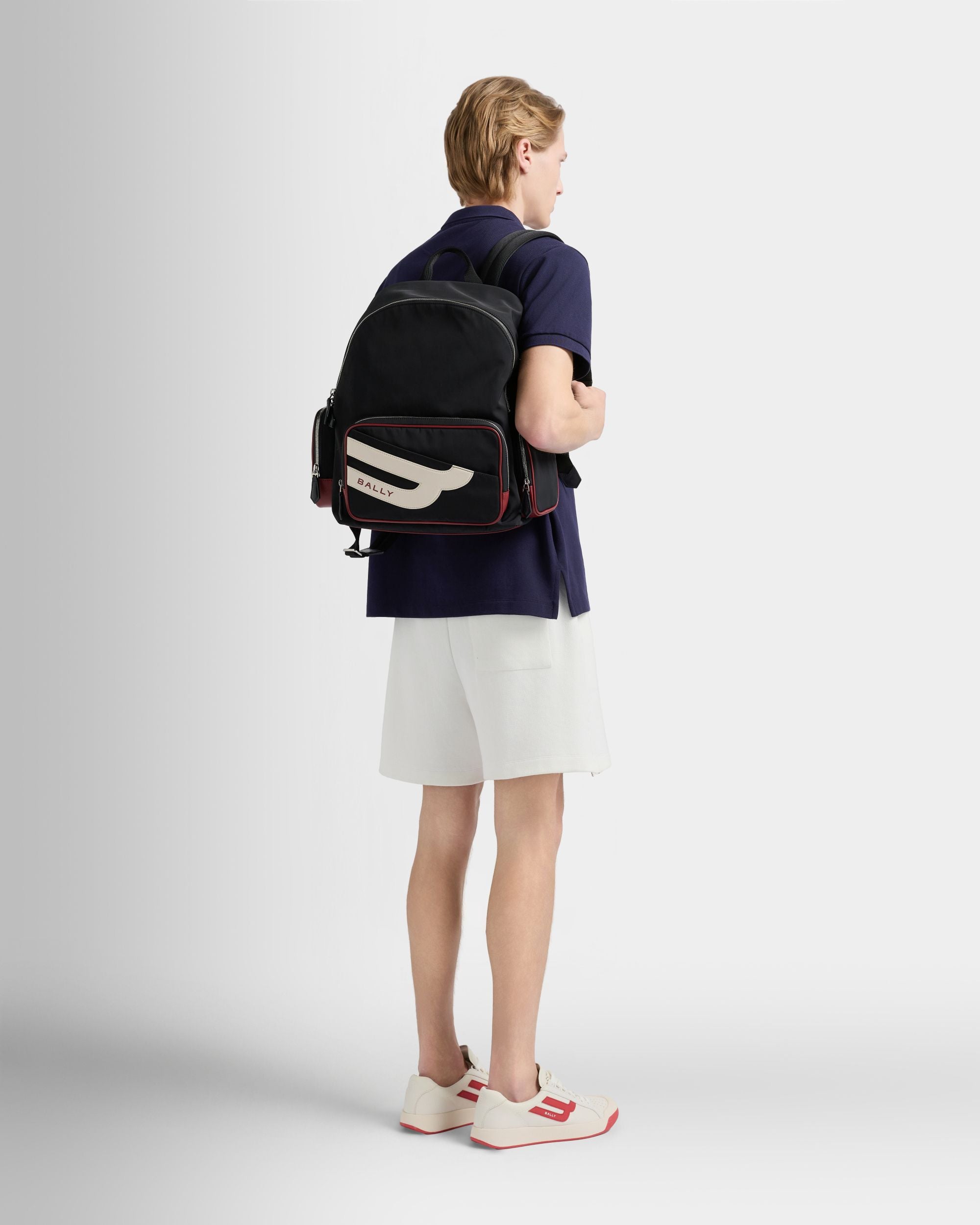 Rucksack Competition aus schwarzem Nylon