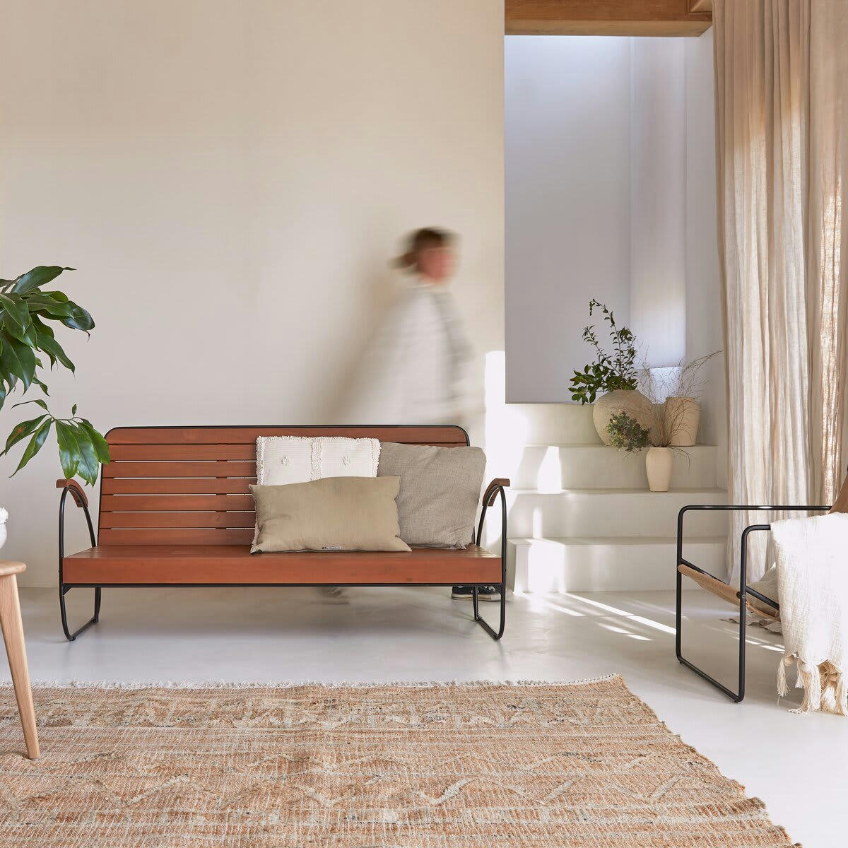 KEY WOOD - Banc en acacia massif 3 places