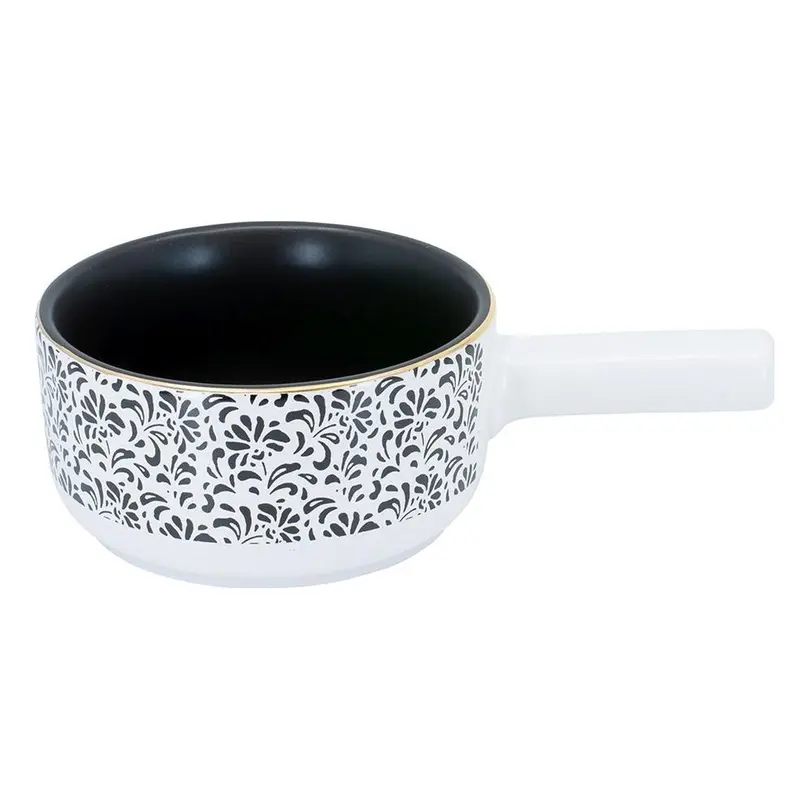 Fondue Caquelon Floral