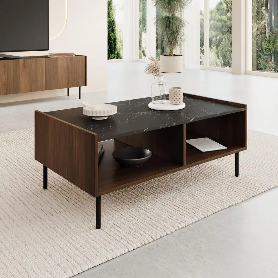 Meubella - Tahiti - Salontafel - Donker eiken