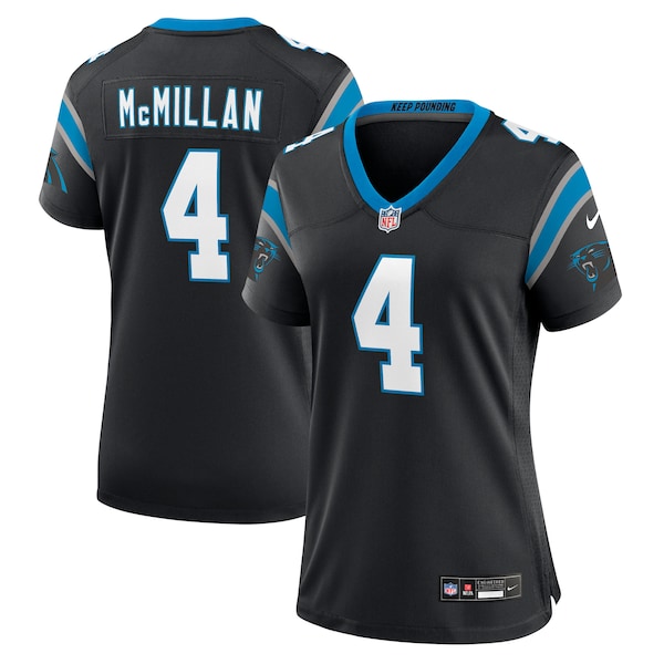 Tetairoa McMillan Carolina Panthers Nike Women's Team Game Jersey -  Black