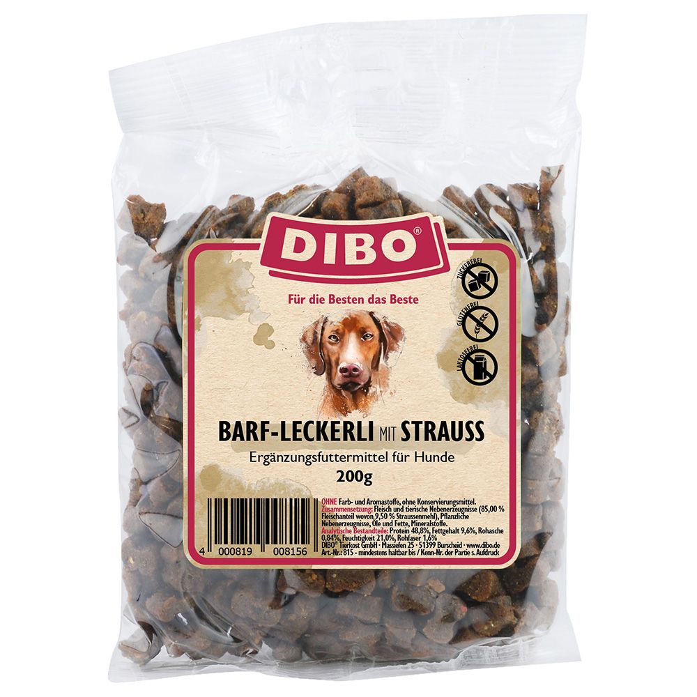 DIBO BARF treat with ostrich