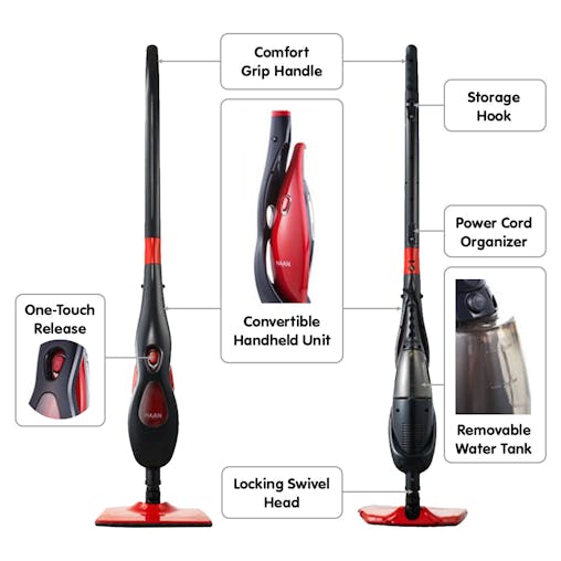 NNEDPE Haan Steam Mop Slim Floor Carpet Cleaner Steamer - SI-A70