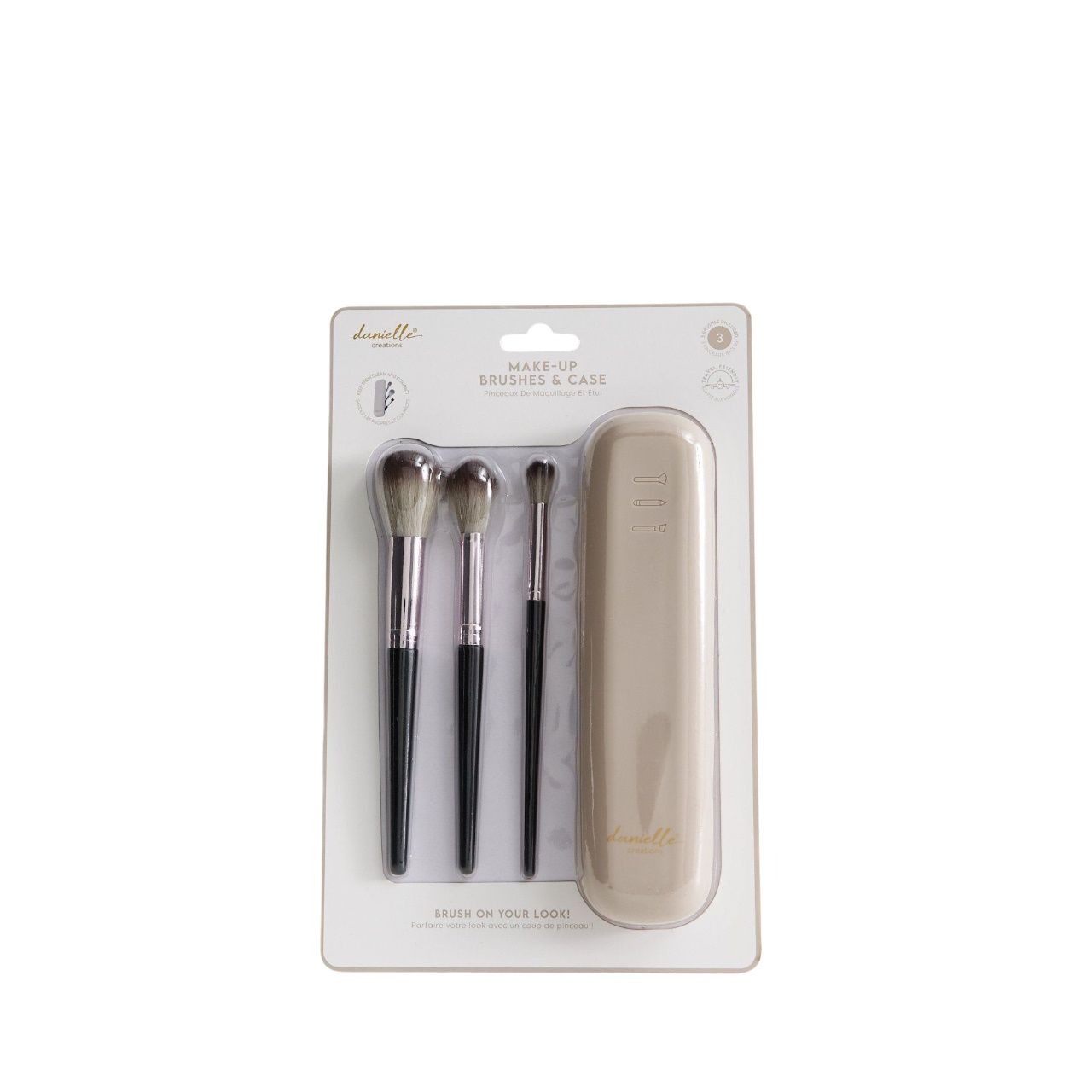 Danielle Creations Make-Up Brushes With Travel Silicone Case