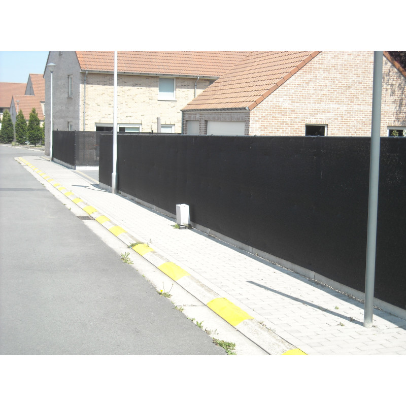Toile brise-vue noire 2 m au mètre