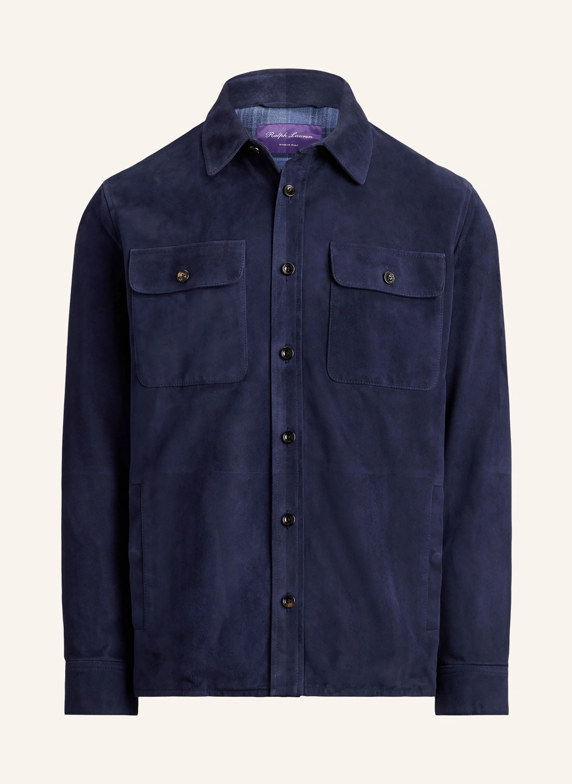 RALPH LAUREN PURPLE LABEL Overjacket aus Leder