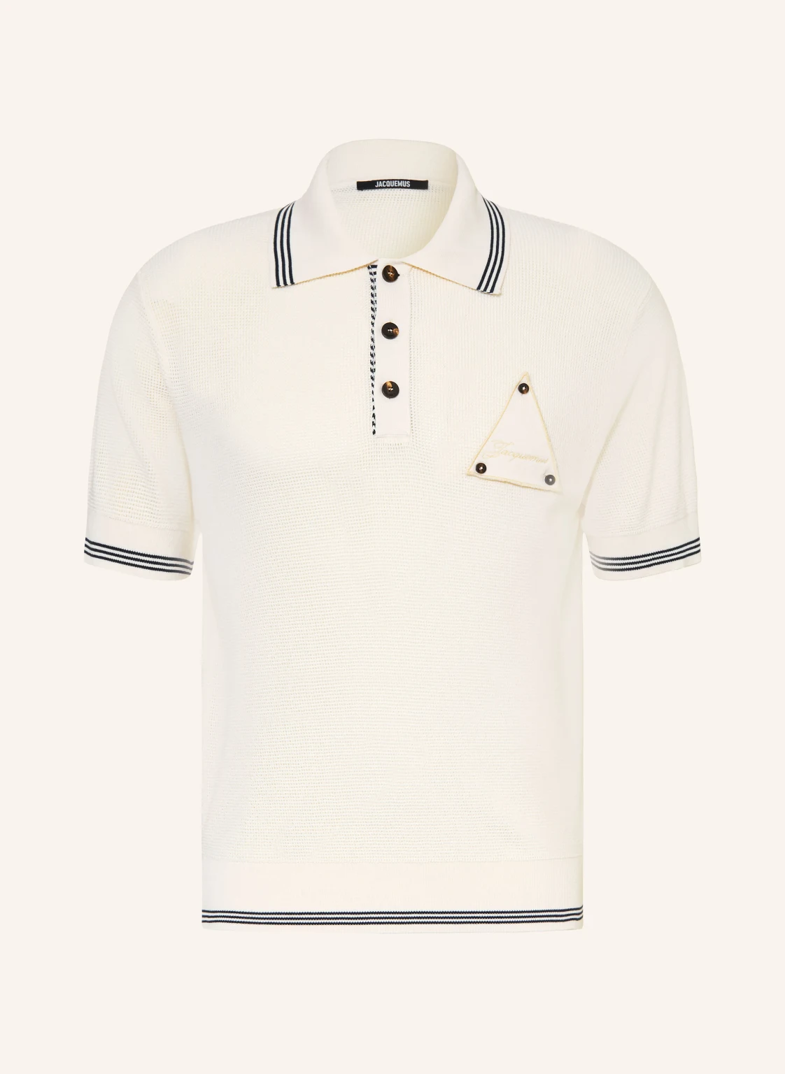 JACQUEMUS Strick-Poloshirt LE POLO VOILIER mit Seide