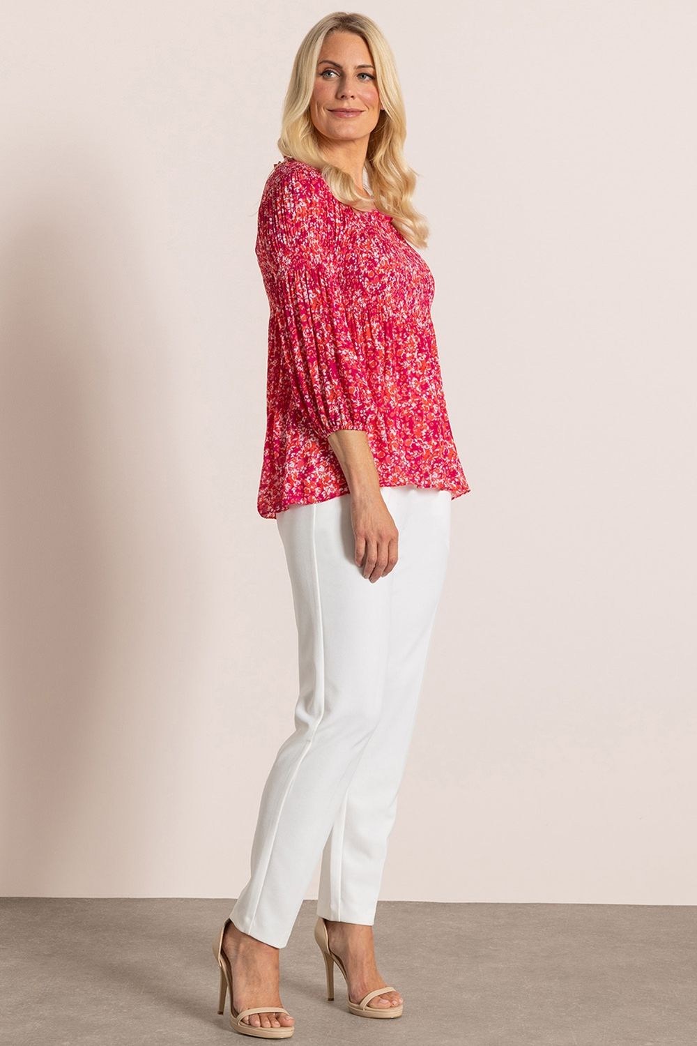 Klass. Printed Pleat Top