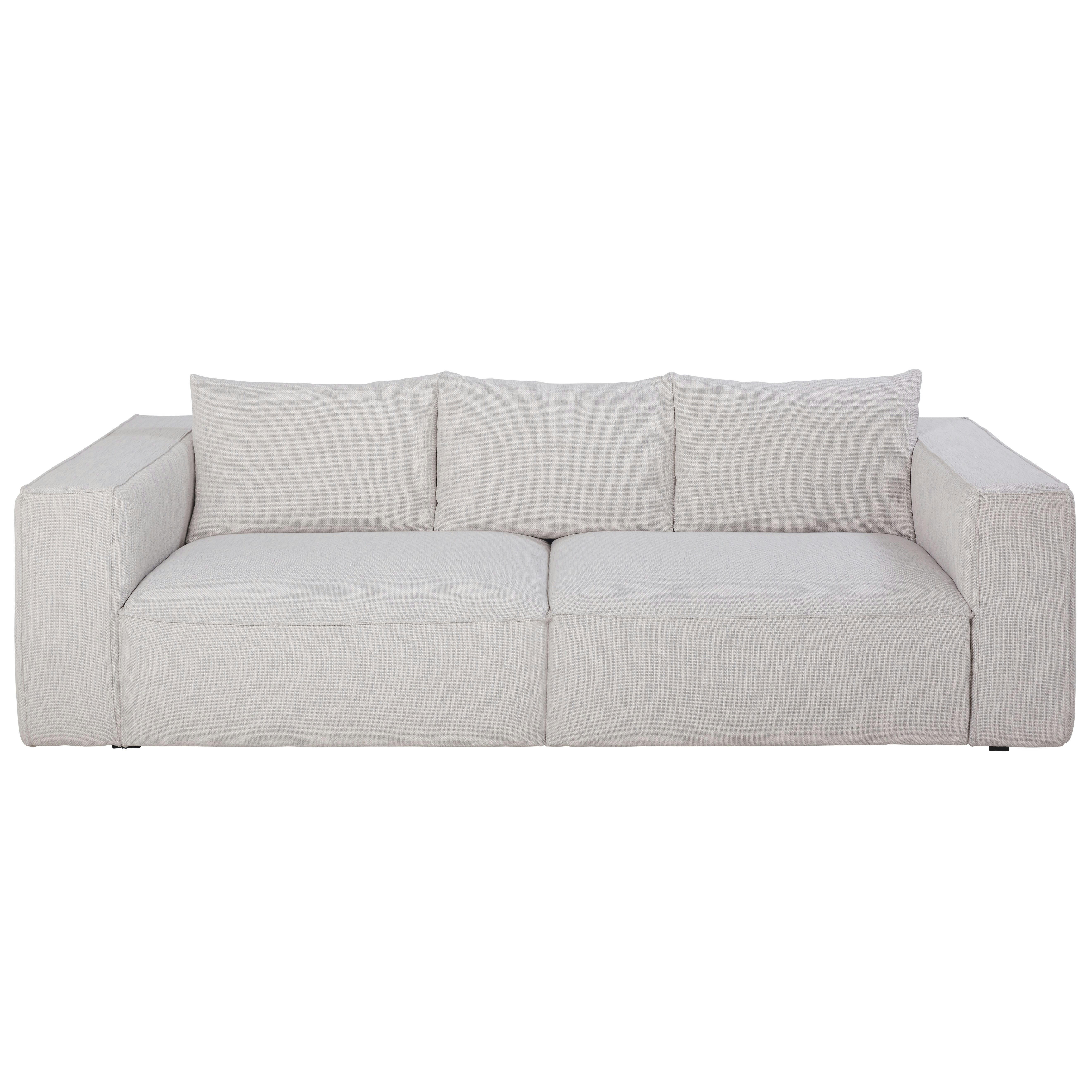 Falkor - Canapé 3 places éco-conçu gris clair chiné