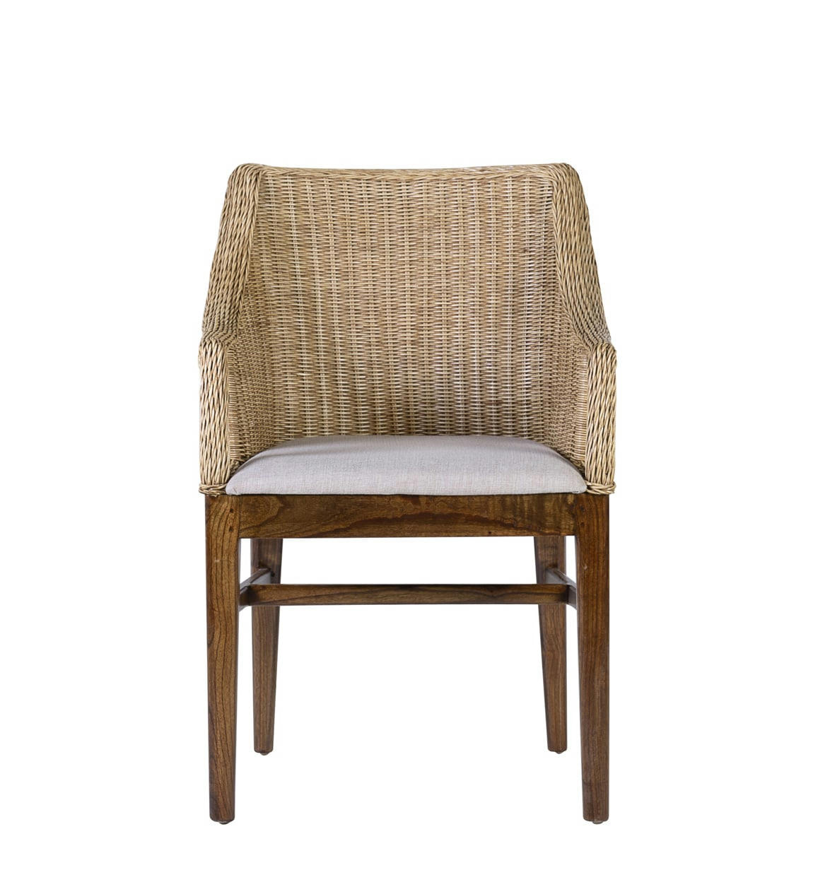 RATTAN - Fauteuil rotin beige  