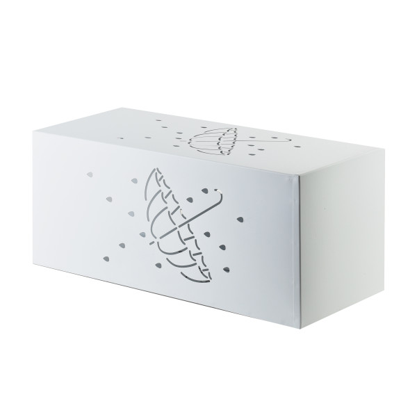 Parasolnik CEDRIC WHITE 20x20x48,5cm