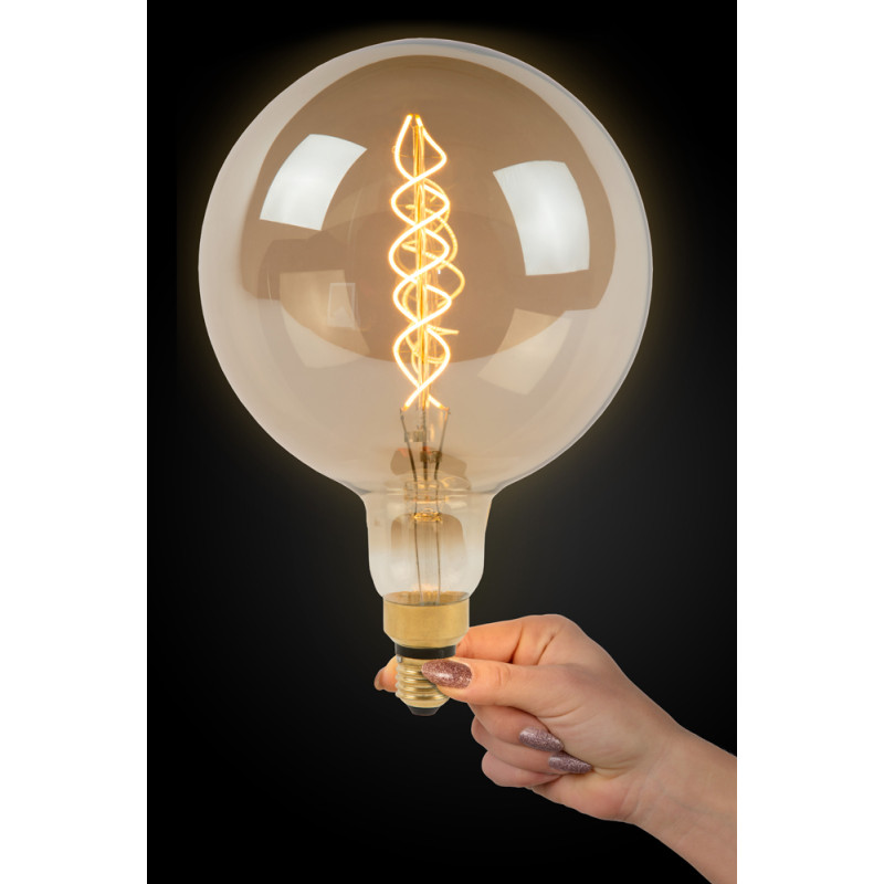 Ampoule fumée à filament Giant Bulb LED E27 8 W Ø 20 cm dimmable LUCIDE