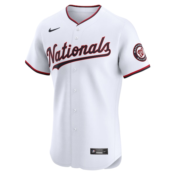 Washington Nationals Nike Home Elite Jersey - White