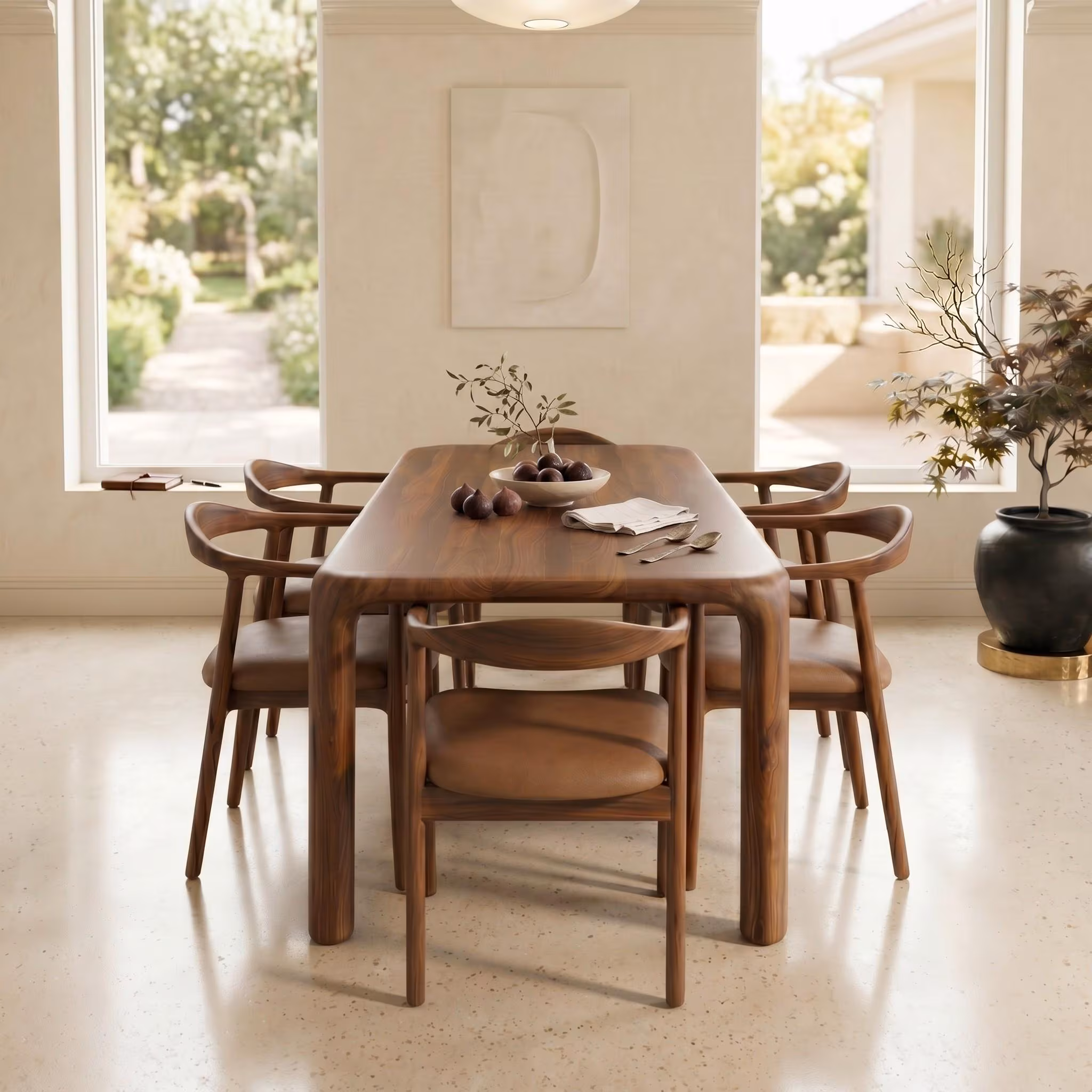 Dining Room Table, Walnut Furniture, Oak Tables, Chestnut Wood, Handmade Table, Custom Decor