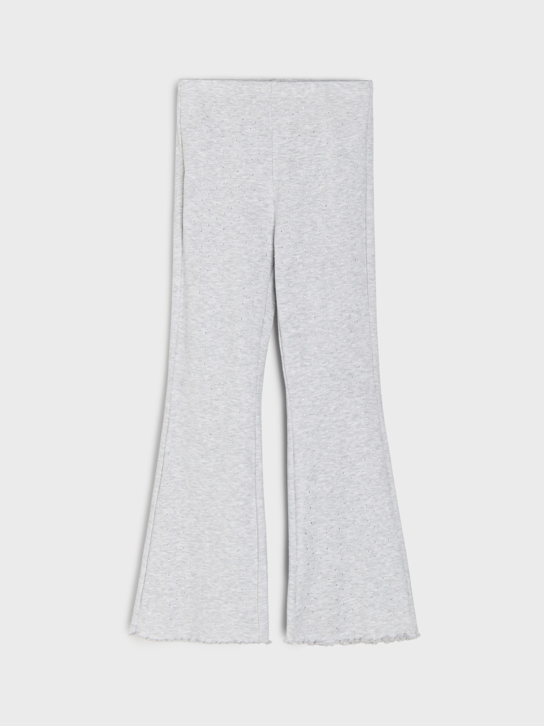 Legginsy flare z ozdobnymi dżetami