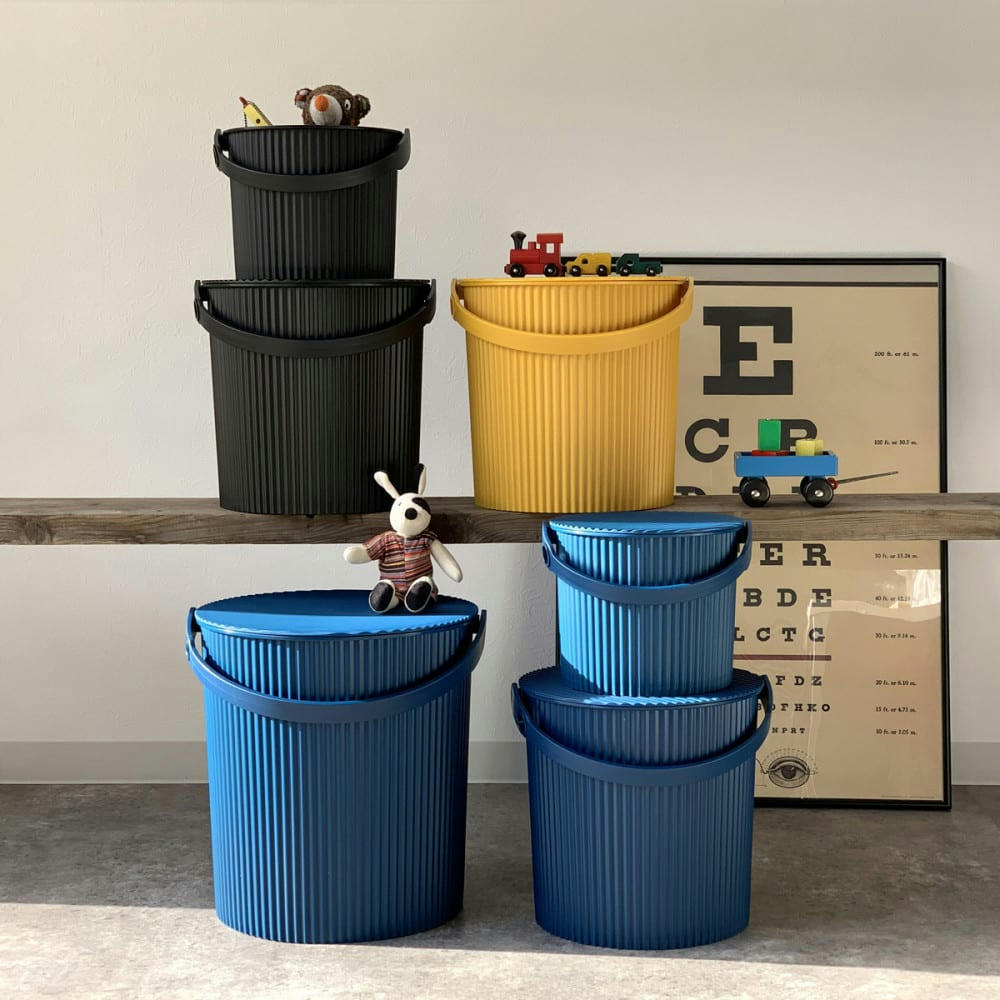 OMNI - Seau de rangement 10 litres noir