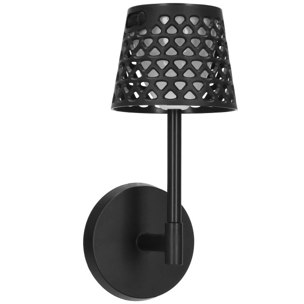 Lampa ogrodowa solarna LED 5w1 ażurowy kinkiet