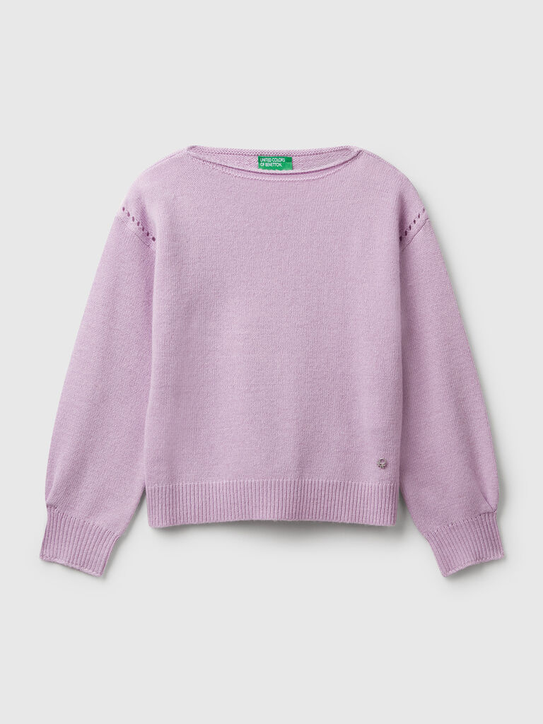 Sweater in viscose blend
