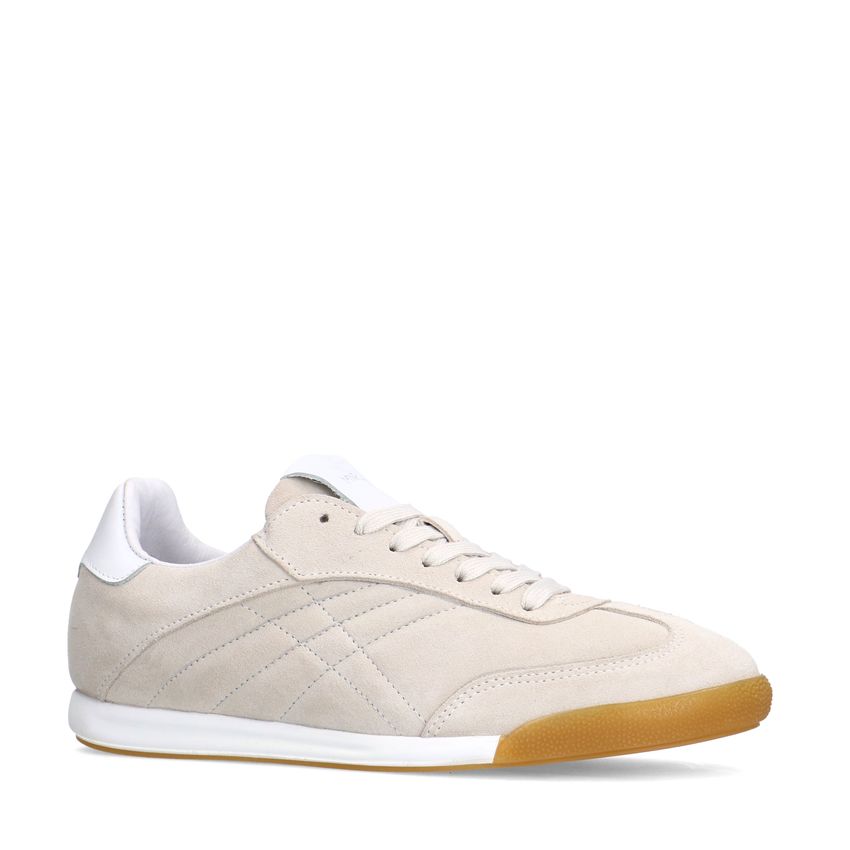 Manfield Beige suède sneakers