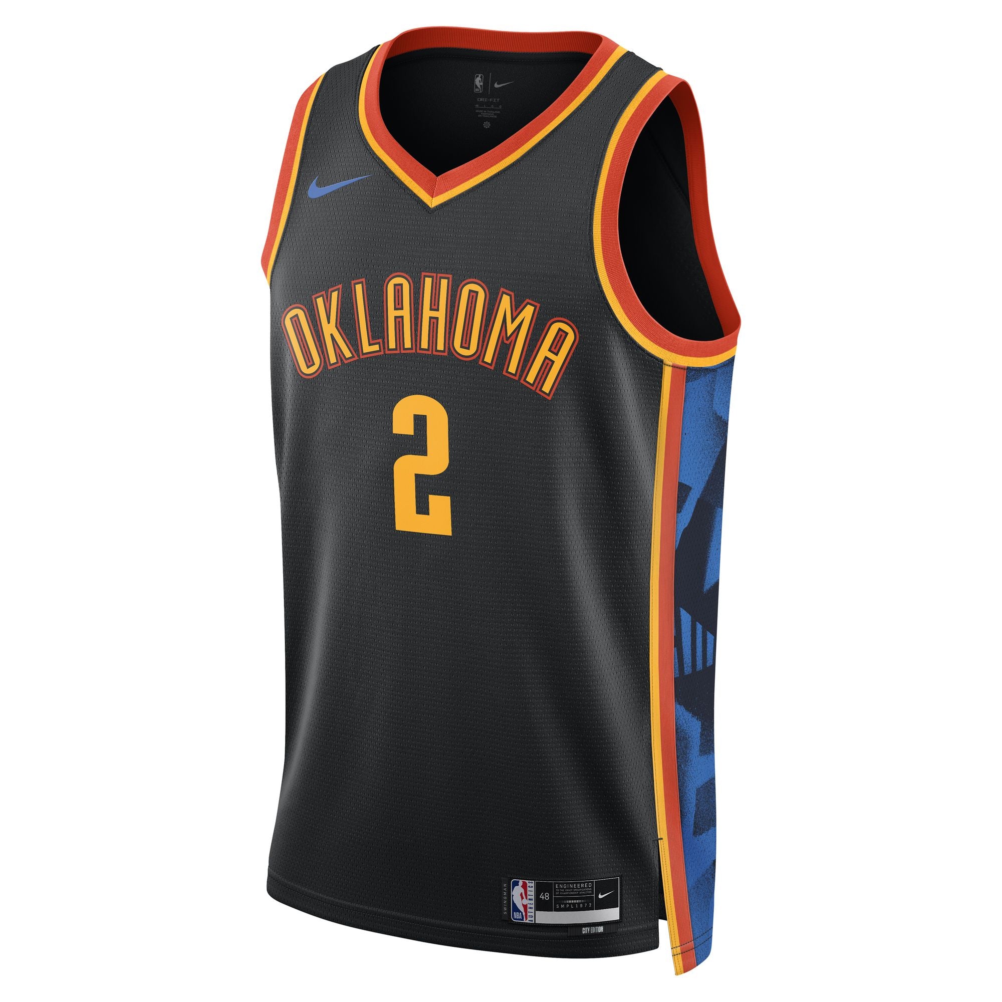 Shai Gilgeous-Alexander Oklahoma City Thunder Nike Unisex Swingman Jersey - City Edition - Black