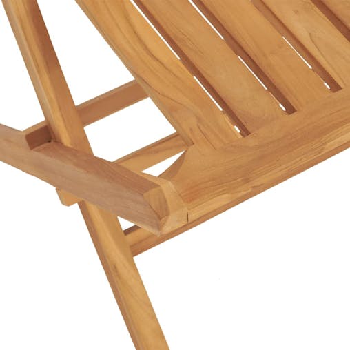 NNEVL Folding Garden Chairs 4 pcs 47x47x89 cm Solid Wood Teak
