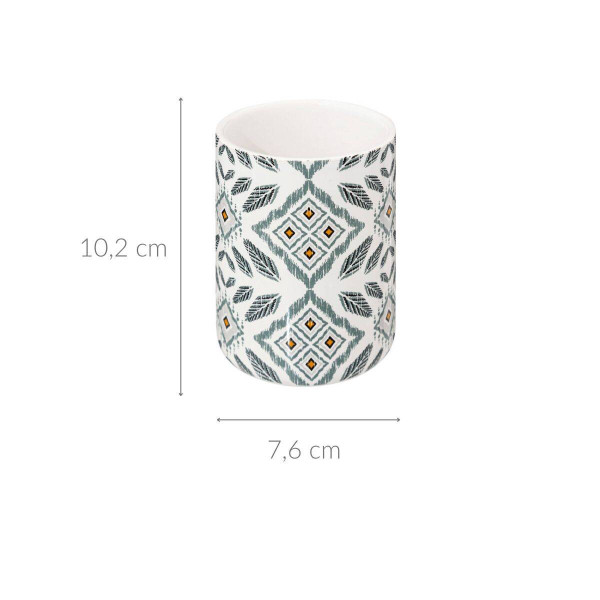 Kubek na szczoteczki do zębów HAPACHE, ceramiczny, Ø 7,6 cm