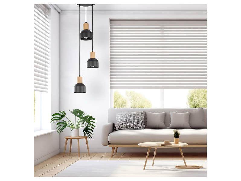 Lampa wisząca Cairo 3-punktowa metalowa czarna
