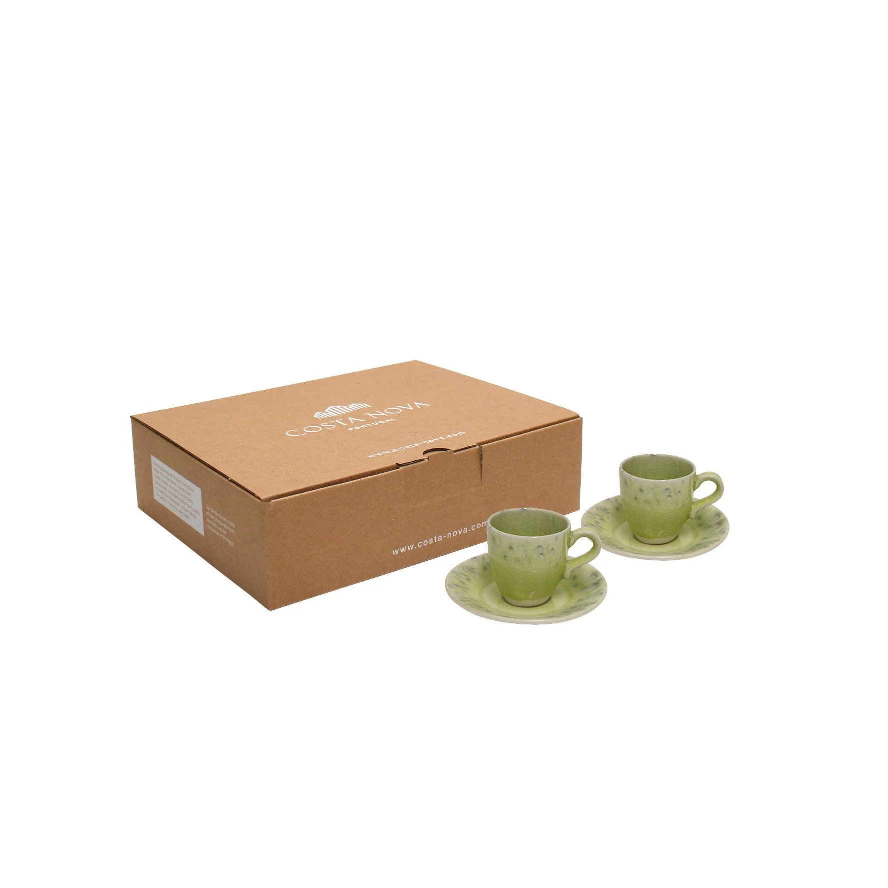 Gift 2 Coffee Cups and Saucers 0.08 L Madeira