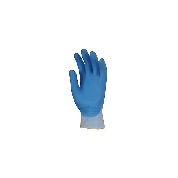 Gants nylon enduit mousse de nitrile respirant bleu clair/bleu ciel T8 - EUROTECHNIQUE - 6338