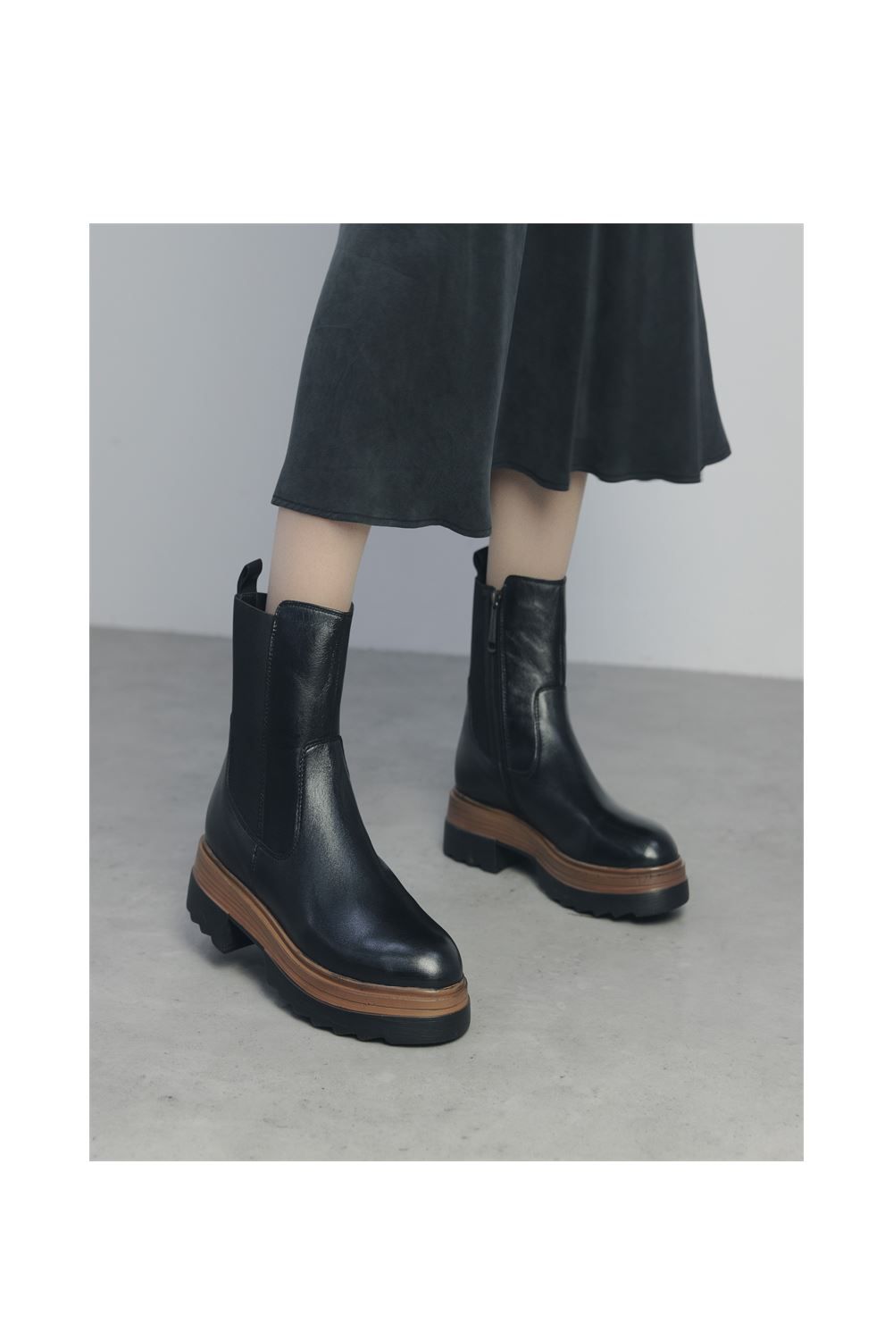 Moda In Pelle Omri' Leather Ankle Boots