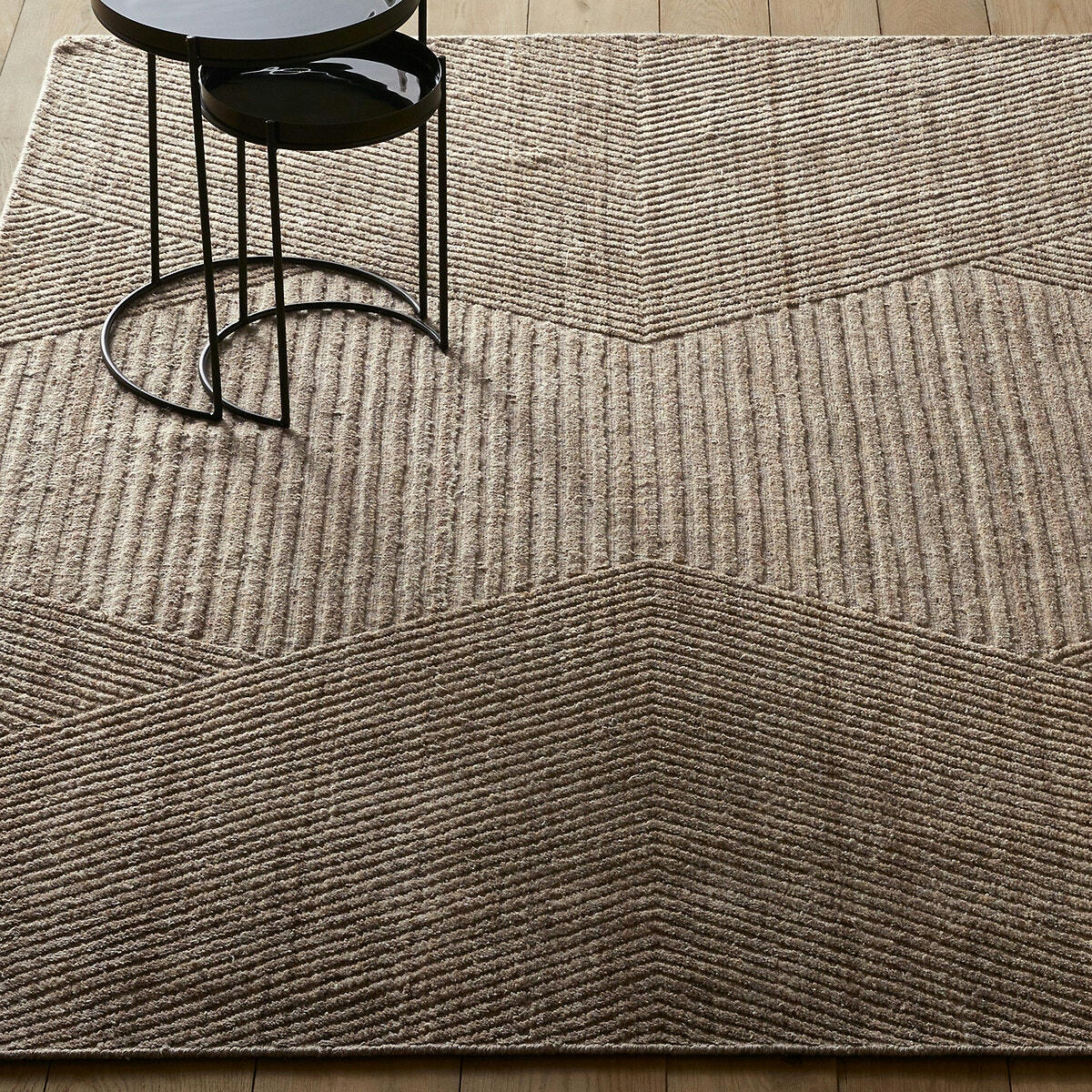 Tapis laine reliéfé, tissé main, Aitor