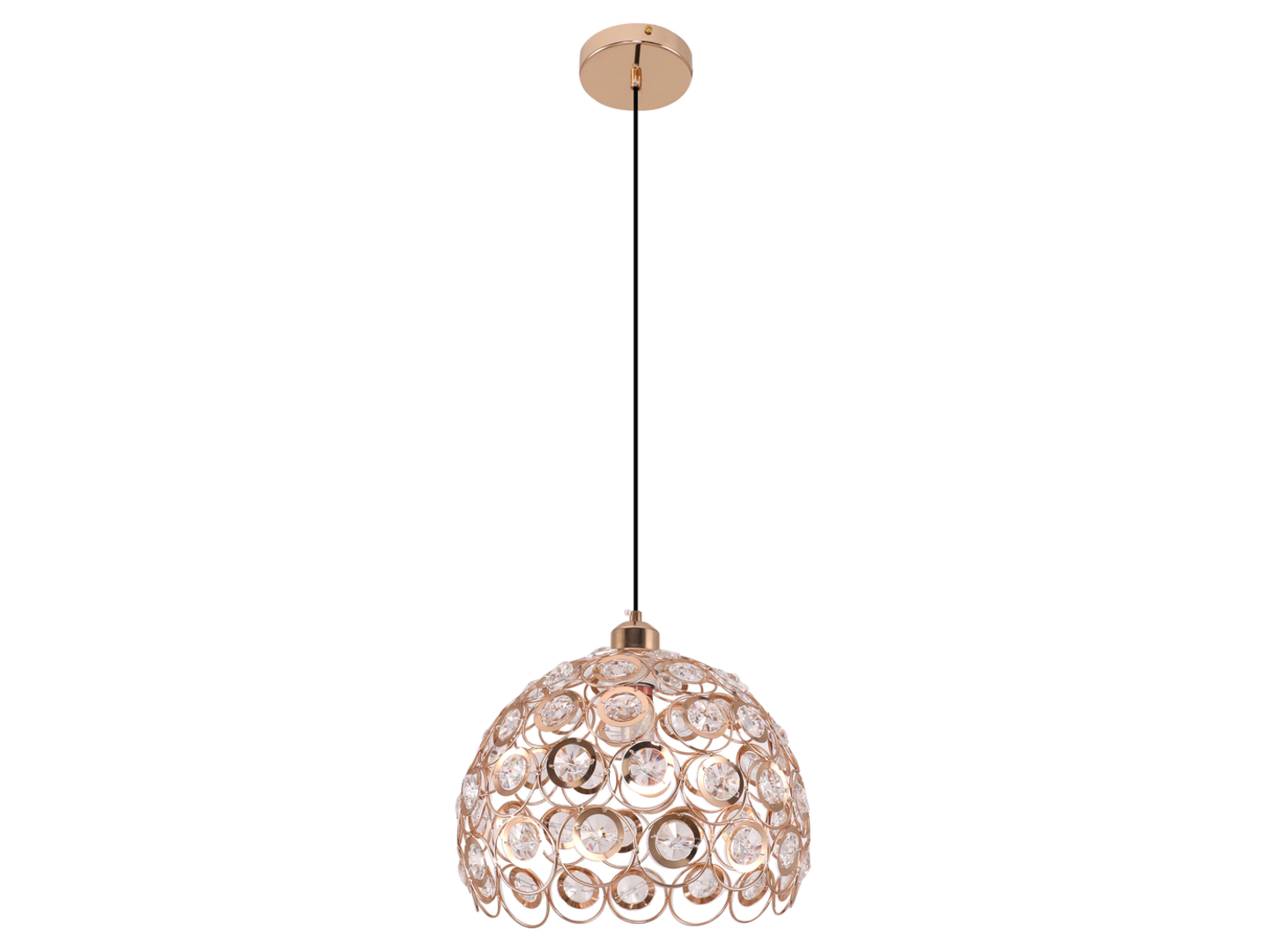 Lampa wisząca Florence stalowa 30 cm złota