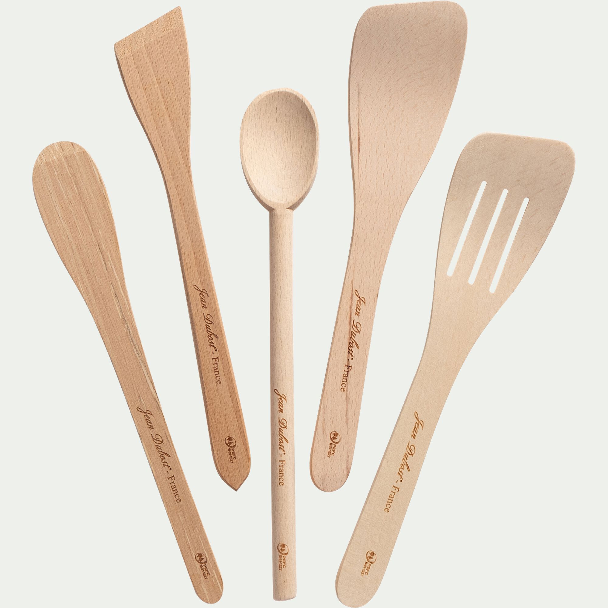 HETRA - Spatule striée en bois de hêtre 30cm - naturel