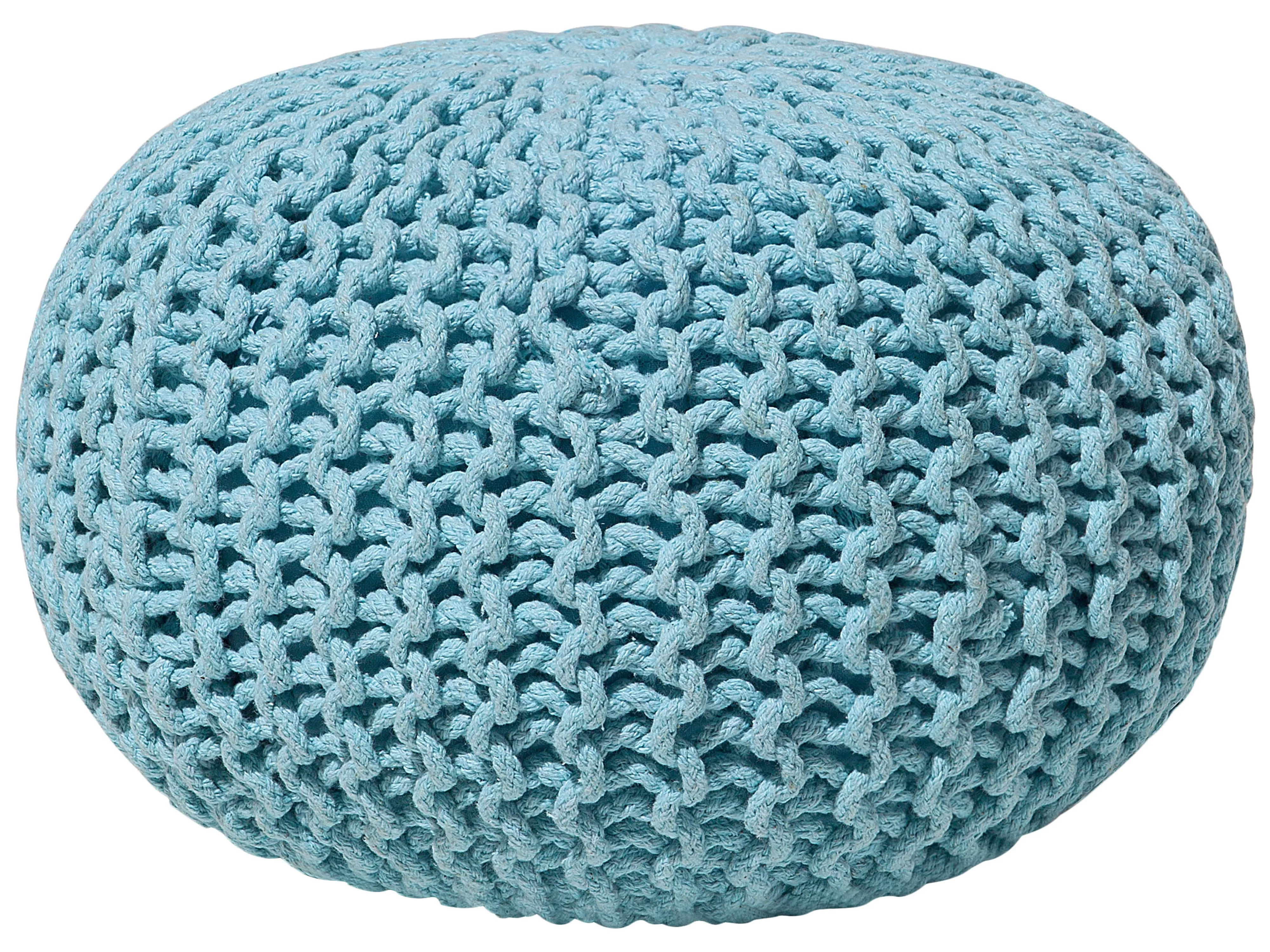 Pouffe CONRAD Cotton Light Blue