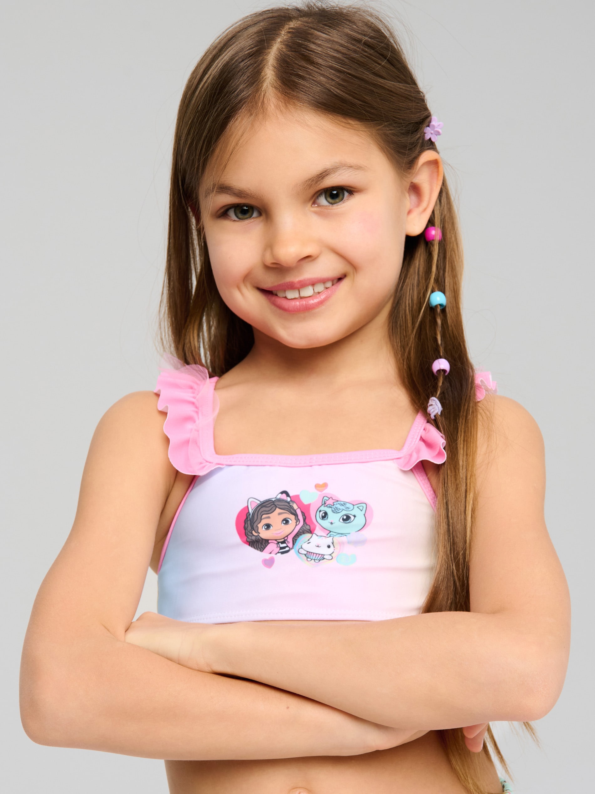 Strój kąpielowy z tiulową falbanką z efektem ombre Gabby's Dollhouse